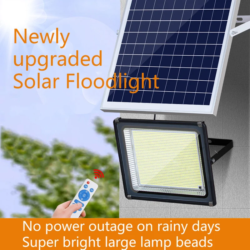 100W 150W LED 태양광 투광등 가로등 방수 IP66 야외 투광등 ABS 플라스틱 바디 정원용