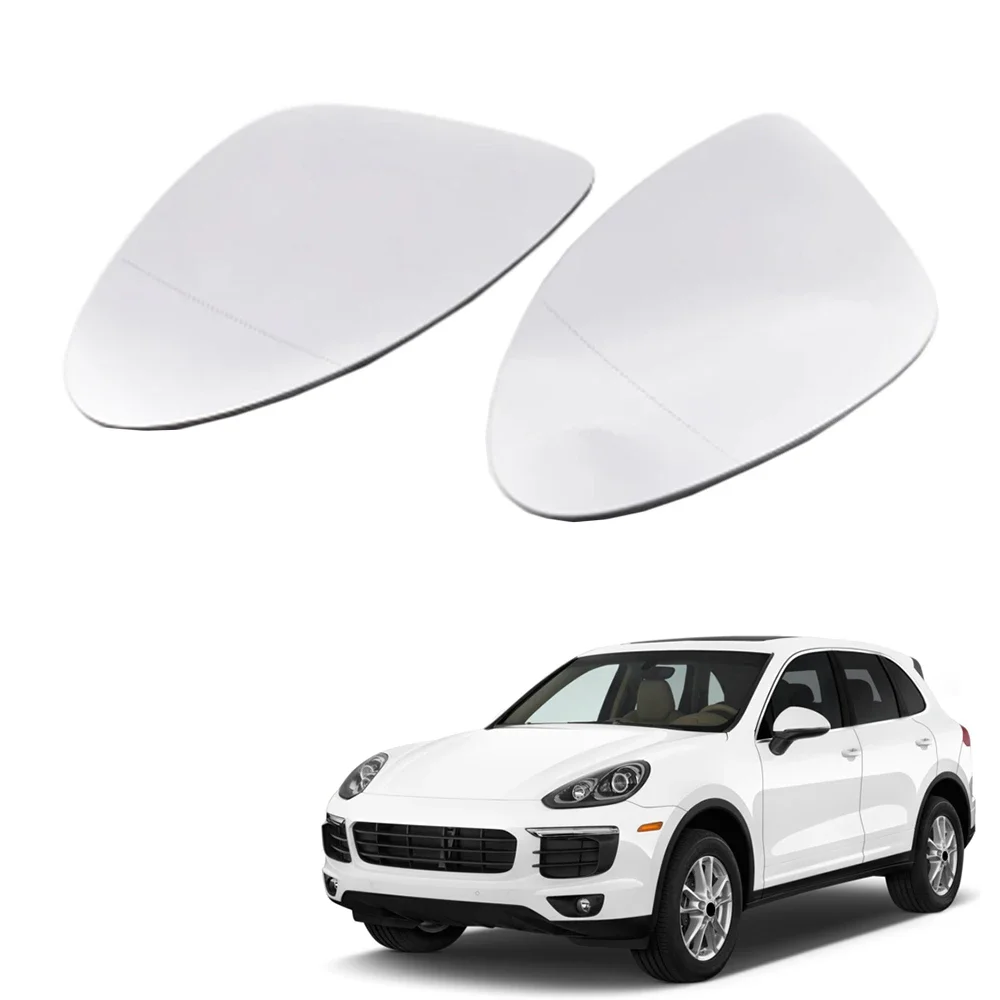 Left Right Side View Mirror Glass Heated For Porsche Cayenne 2015 2016 2017 Side Heated Wing Mirror Glass Rearview Mirror Lens