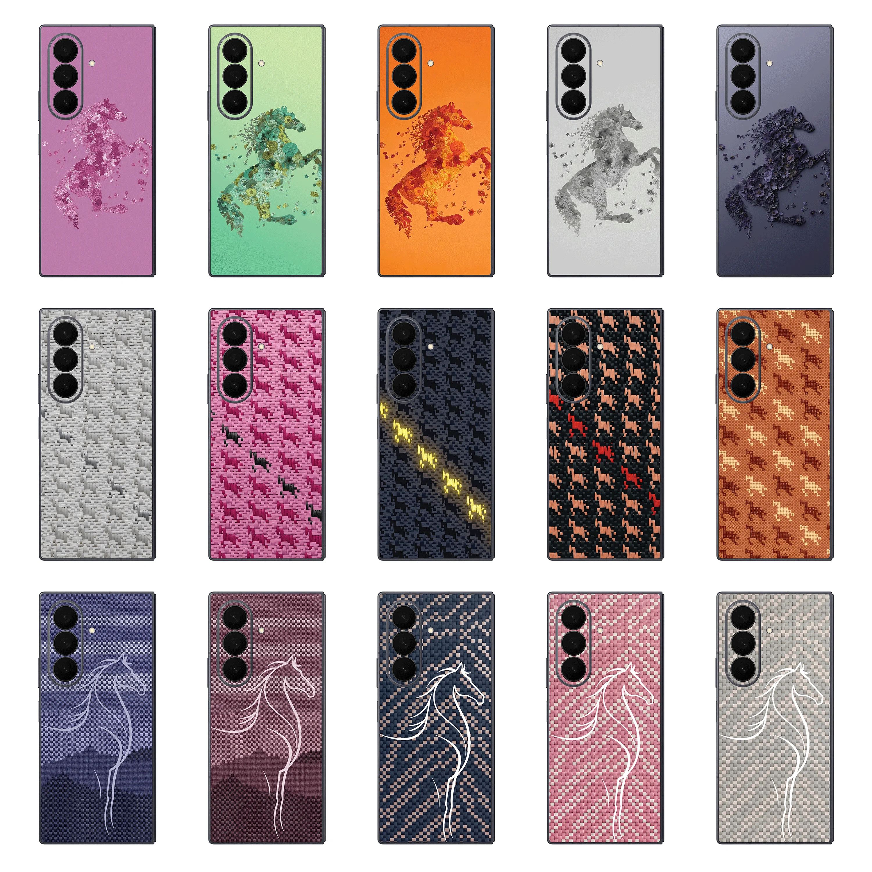 Anti-Scratch Wrap Stickers For Samsung Galaxy Z Fold8 7 6 5 4 3 Z Fold8ultra Protective Decal Skin Cover Back Film