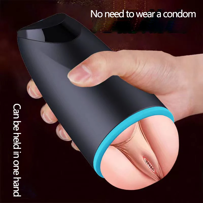 Oral Vaginal Penis Vibrator Masturbator Cup Vibrating Male Telescopic Masturbator for Men Oral Pocket Pussy Masturbation