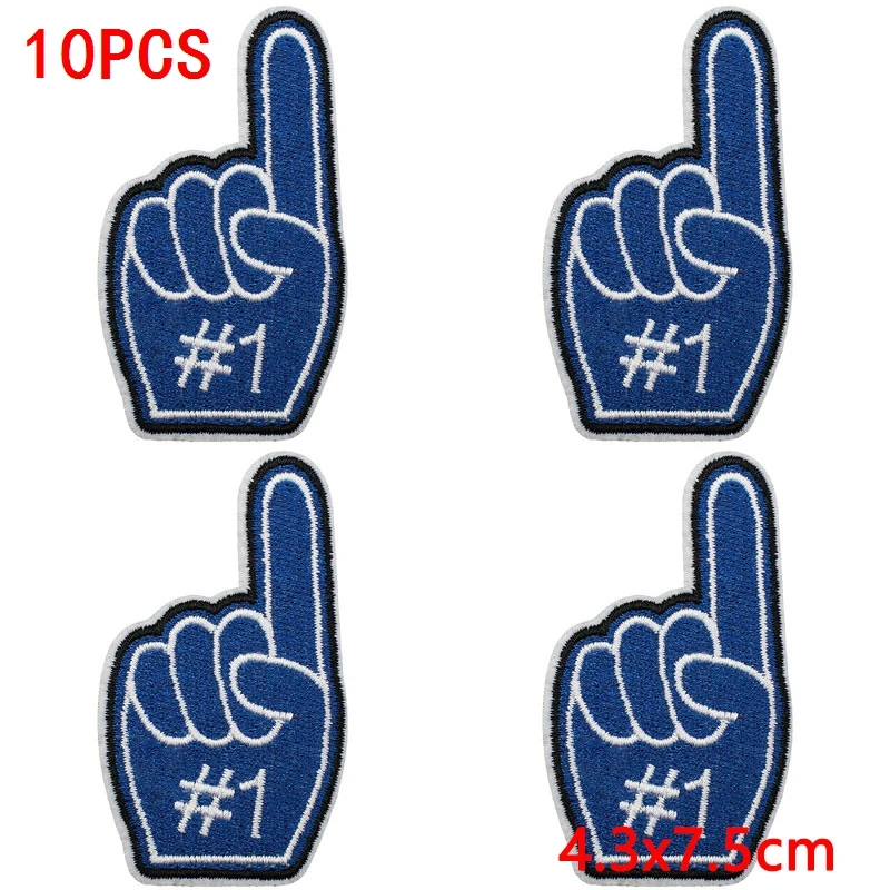 10 Stück Cheerleading-Pailletten-Stern-Aufnäher zum Aufbügeln für Kleidung, Cheer-Schleifen-Herz-Applikationen für Jacken, DIY – Detail 6