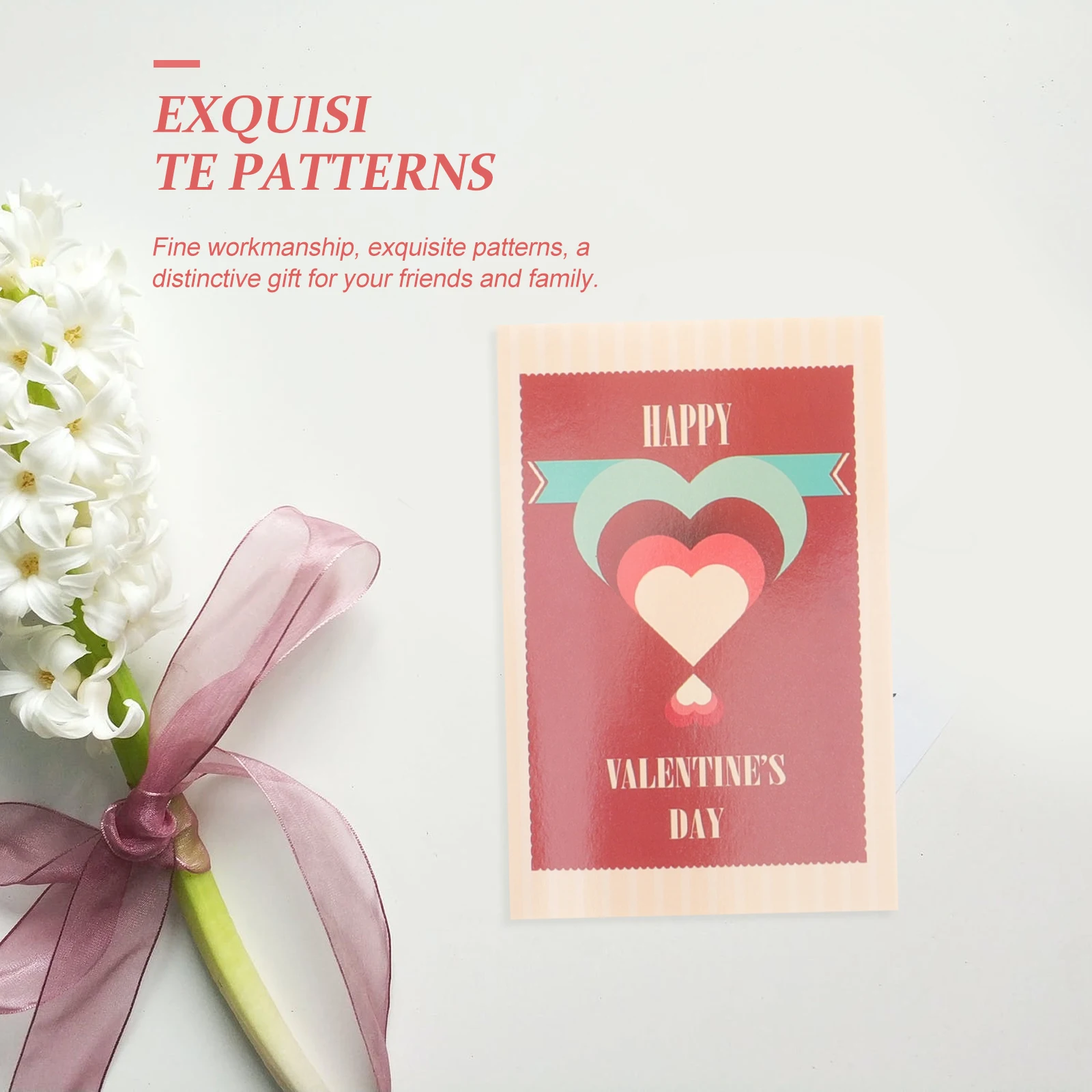 Grußkarten-Set, Valentinstagskarten, Valentinstag, Süßigkeitenhalter, Valentinstag-Austausch, Grußpapier, leer