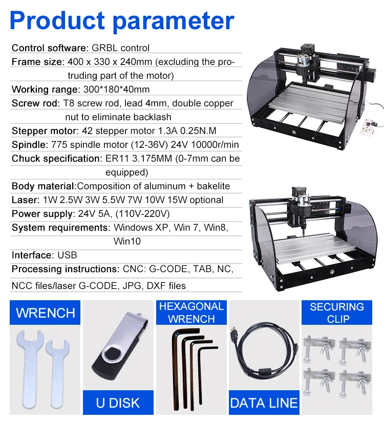DIY 조각 기계 3018 Pro Max Cnc 라우터 키트, 3 축 Grbl 제어 나무 조각 조각사 밀링 커팅 머신