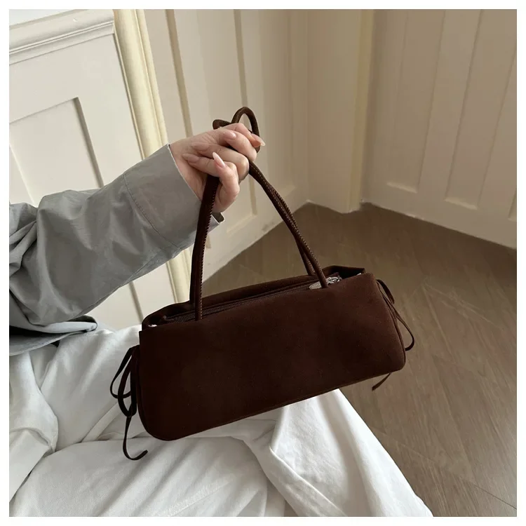 Handtasche Retro Einfache Damenhandtasche Neue Ausländische Textur Unterarm-Schultertasche Modische Pendler-Tasche – Detail 9