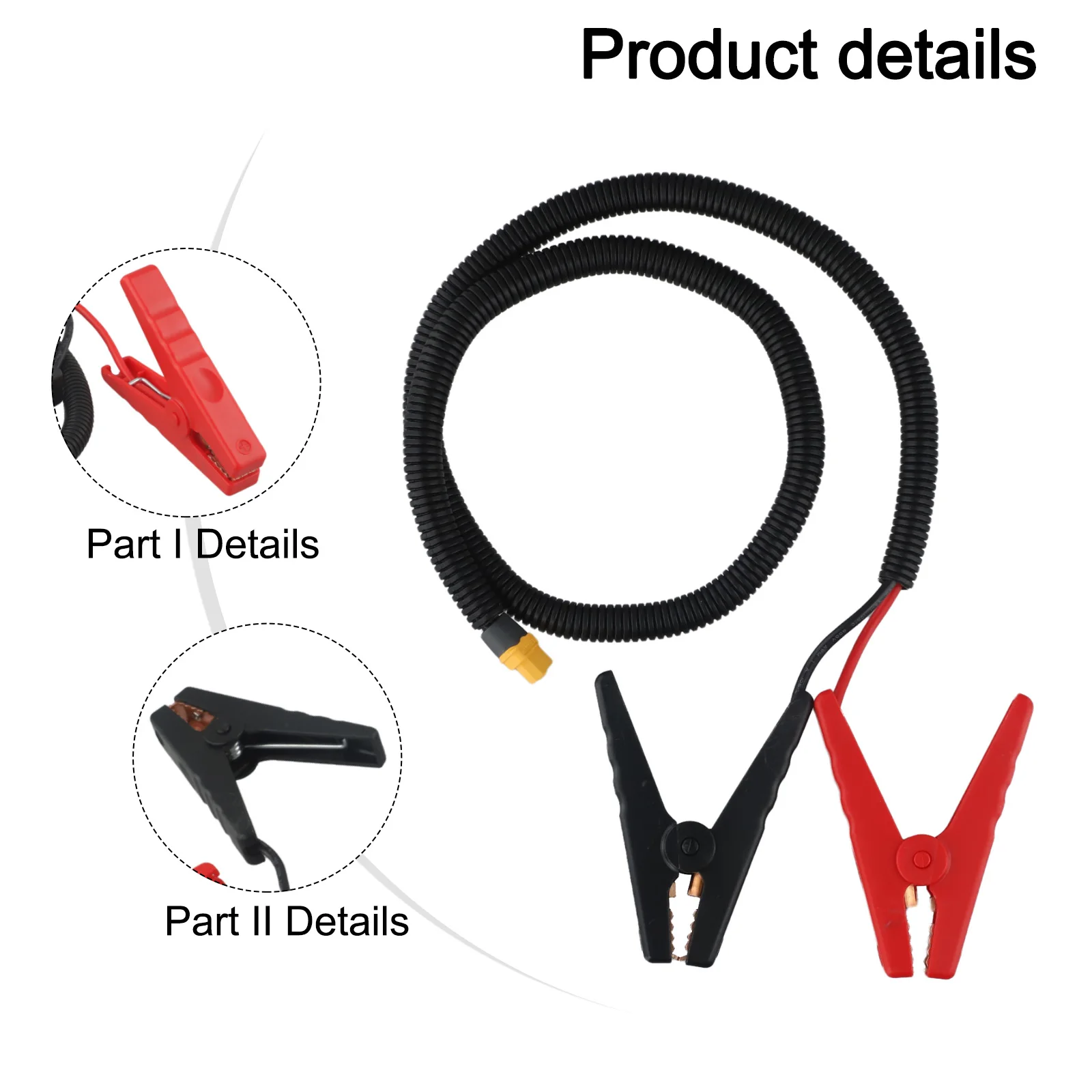 For XT60 To For Alligator Clip Cable 100cm Male Female Connector Wire For RC Car For Battery Charging Adapter