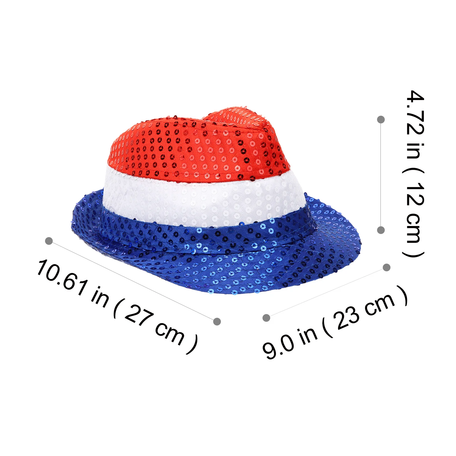 

Patriotic Sequin Hat Dazzling Design Easy Use Party Decoration 4th of July Holiday Carnival American Flag Cap Patriotic Hats