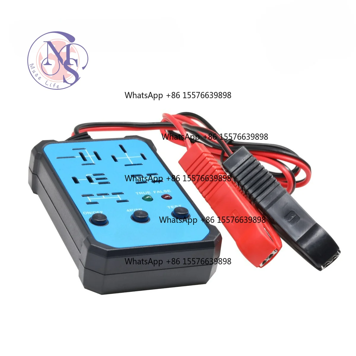 New Relay Diagnostic Tester, 5-Socket Multi-function Wireless Relay Detector, 12V & 24V Universal Auto Repair Tool