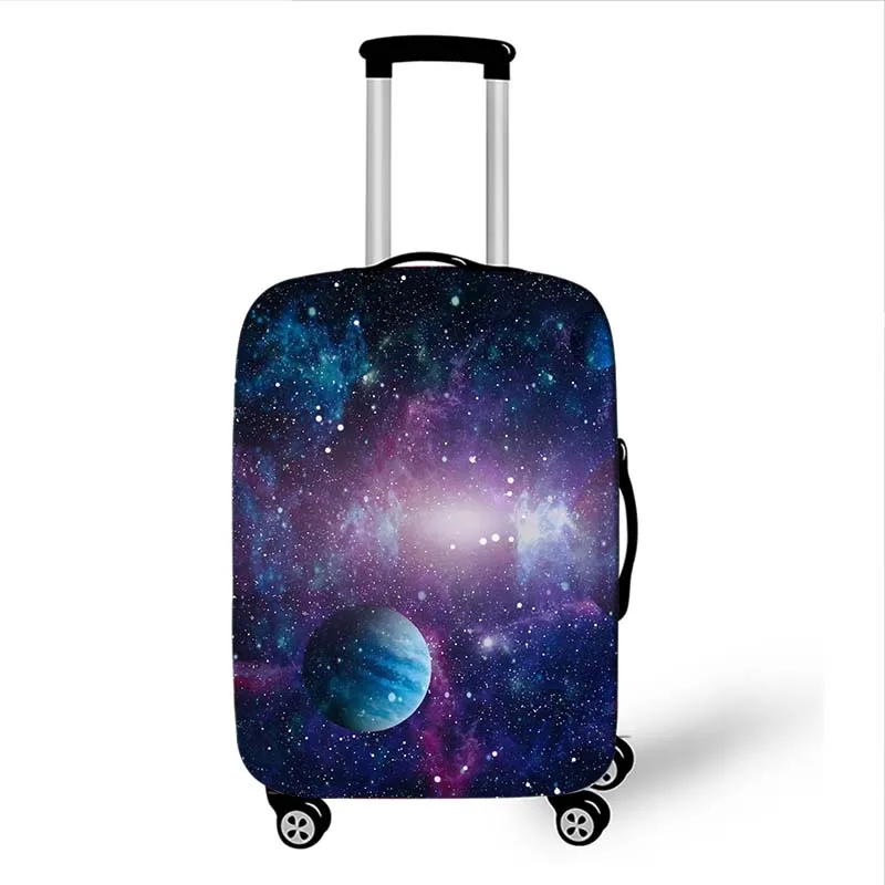 Multicolor Galaxy Star Luggage Cover Space Planet Washable Suitcase Protector Anti-scratch Suitcase Cover Fit 18-32 Inch Luggage