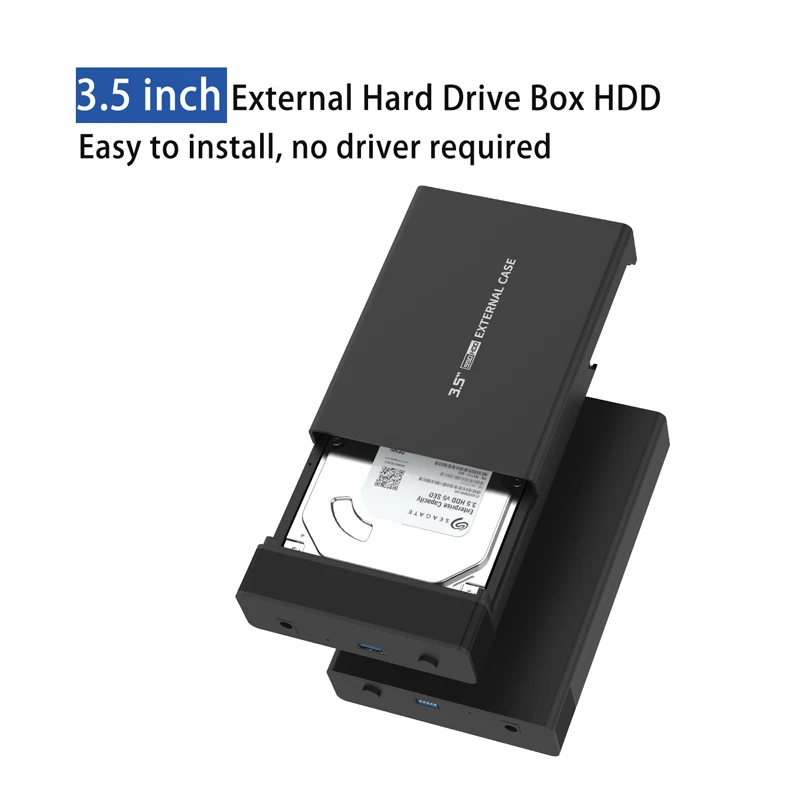 علبة محرك الأقراص الصلبة الخارجية صندوق القرص الصلب محطة إرساء القرص الصلب USB إلى 3.5 بوصة SATA /HDD/SSD محول نقل عالي السرعة