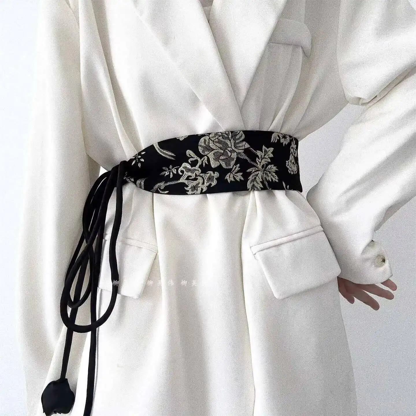 حزام صيني جديد على الطراز العرقي من Liu Wuwei للنساء لمطابقة التنانير والهانفو والمعاطف والبدلات وحزام الخصر على الطراز القديم #5