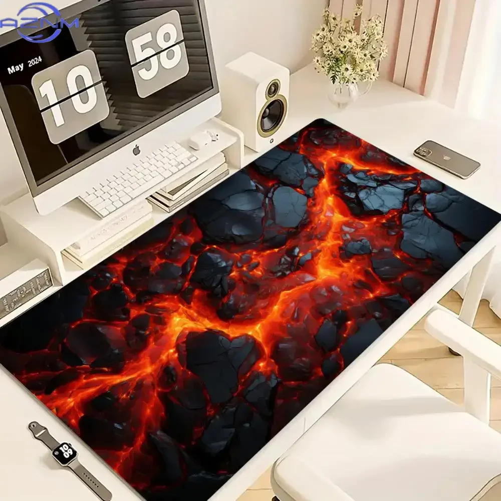 3D visual geometric pattern mouse pad, stereoscopic effect desktop game pad, anti-slip high-definition game pad、gamer need