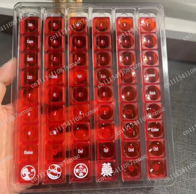 Low Profile Keycaps for Cornix Keyboard - Custom Matching Set for Cross-Shaped Switch MX Compatible - DIY Replacement Keys