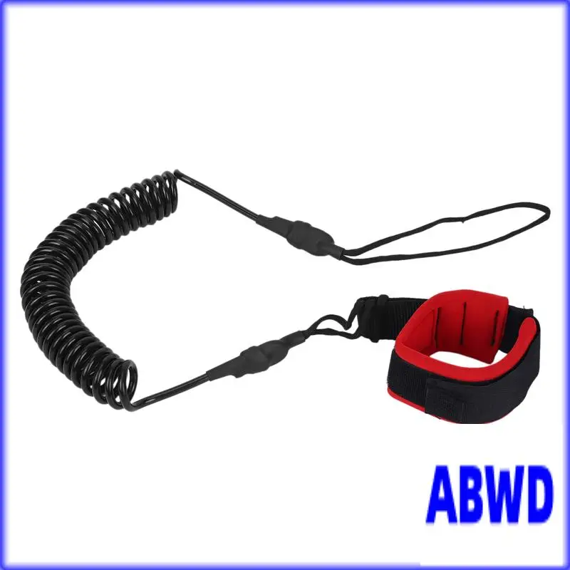 WD-3Pcs 10.6Ft الكاحل المقود تصفح ملفوف مجداف وقوف مجلس أسود بولي يوريثان مجداف مجلس القدم الساق حبل