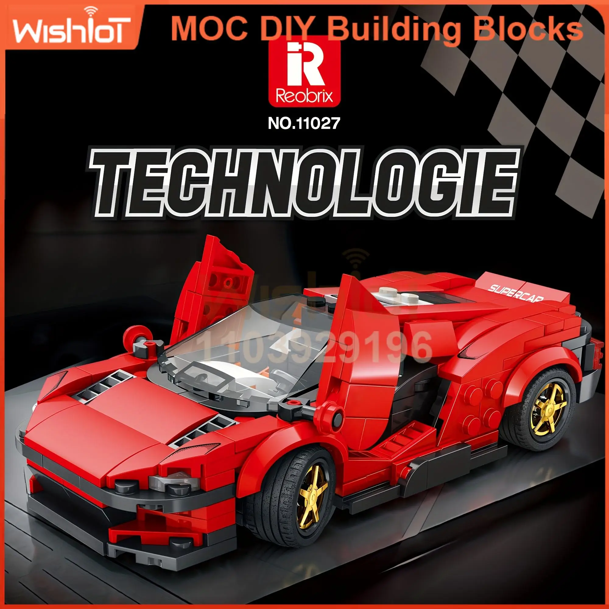 

11027 Daytona SP3 Supercar Building Blocks 275pcs 1:24 Scale Sports Car Model Kit for Boys Collector's Gift