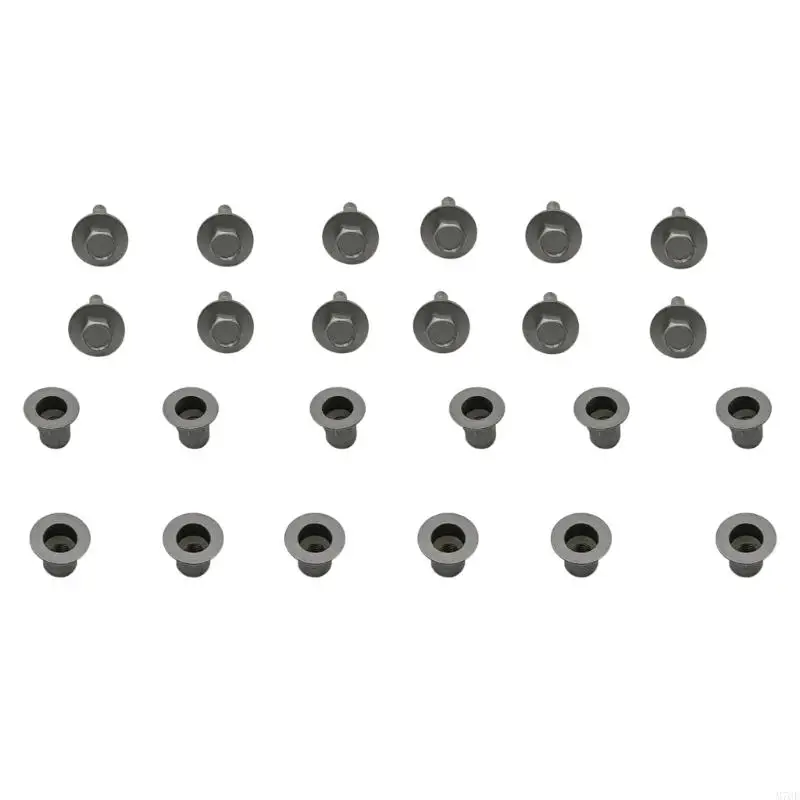 M76E-Seitenstufen-Montage-Hardware-Set 68044460AA, Stahl-Trittbrettbolzen und Gewindeeinsatzsatz für fahrzeugspezifische – Detail 9