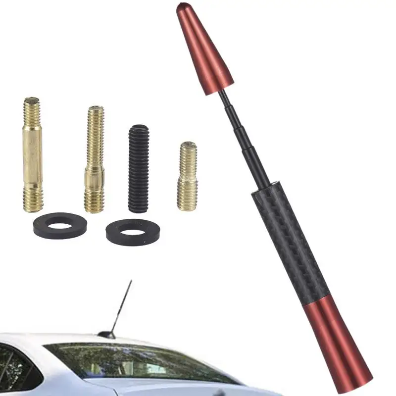 Car Antenna Universal Roof Mount Whip Antenna AM FM Reception WaterResistant Enhanced Signal Stereo Radio Screw Aerial Amplified