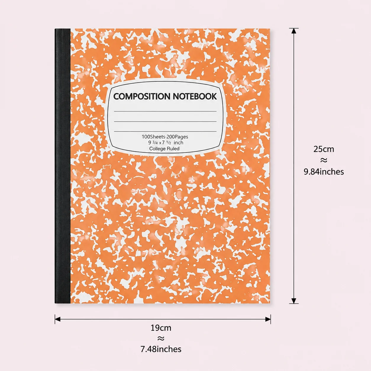 Colorful Marble Print Wide Ruled Composition Notebook Soft Cover Journal School Office Stationery for Students Adults