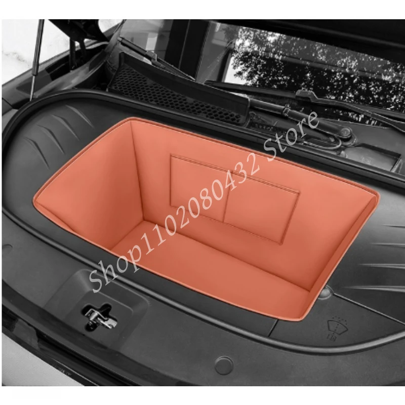 

for BYD Tang L EV 2025 2026 Car Front Trunk Compartment Storage Mat Leather Full Surround Protective Pad