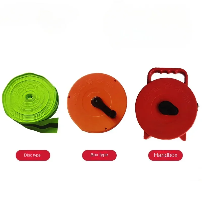 

DurableIsolation Tape Boxed Canvas Warning Line Guardrail Polyester Reel Warning Tape Fabric Quality Electric Power Safety Warni