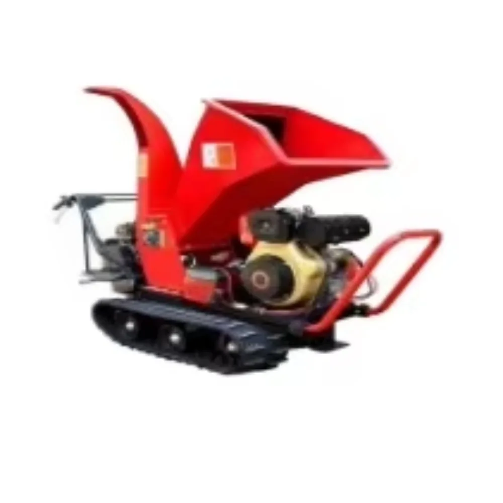Crawler Chipper Shredder With Log Splitter  Wheel Wood Chipper  for Farm Garden Wood Shredder