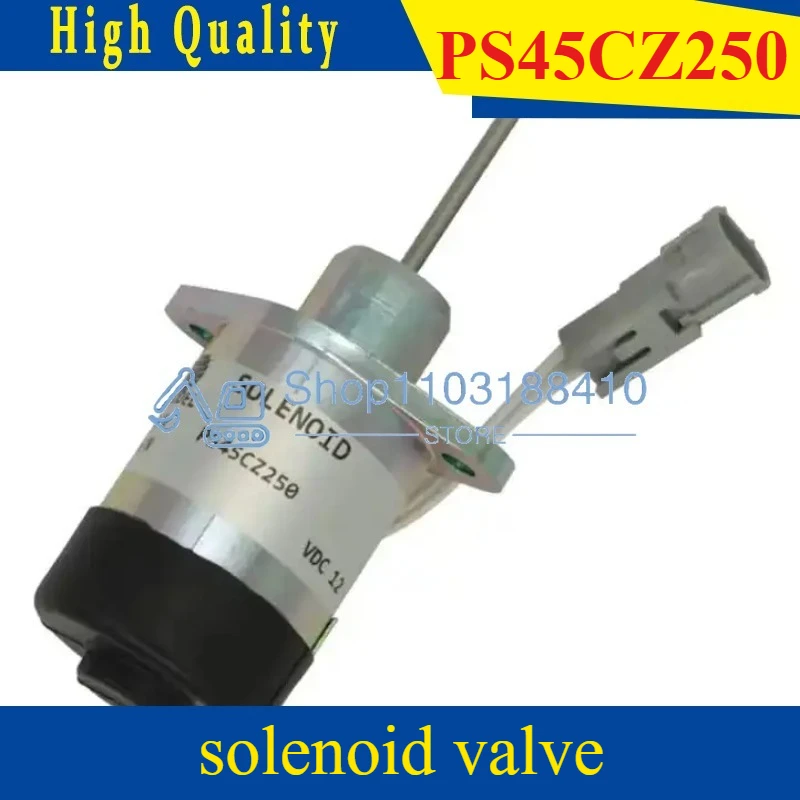 

PS45CZ250 High Quality Stop Solenoid Valve PS45CZ393 Stop Motor Flameout Solenoid for Kubota V2203
