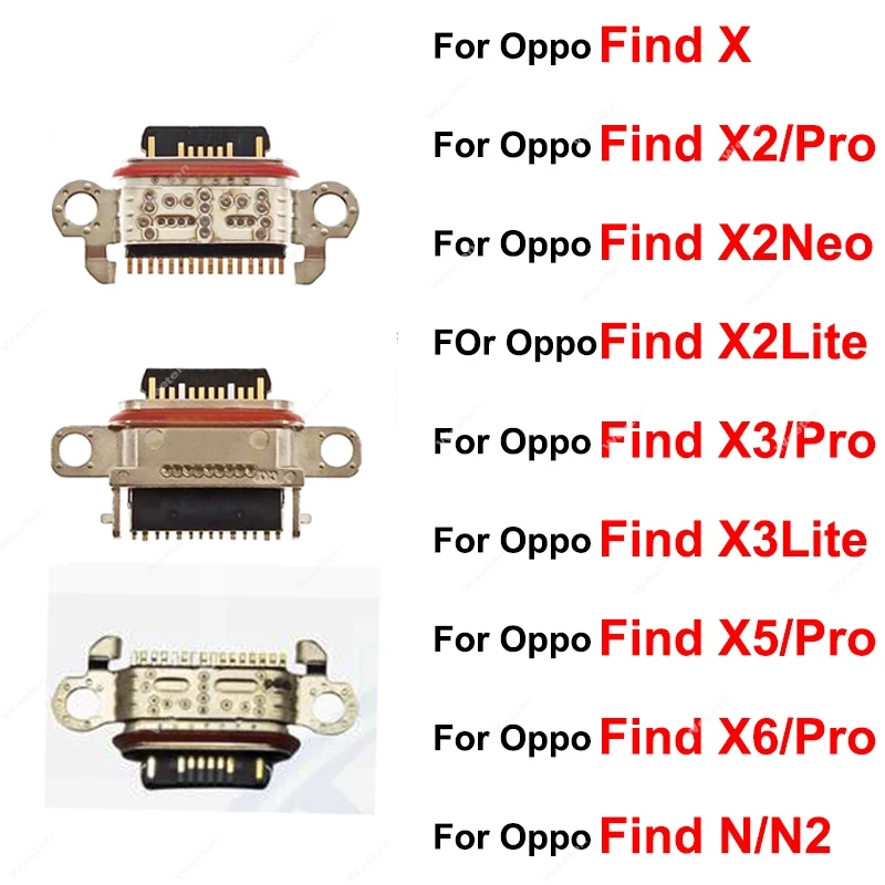 

For OPPO Find X X2 X3 X5 X6 Pro X2Neo X2Lite X3Lite Find N N2 USB Charging Dock Micro USB Charger Port Connector Parts