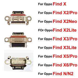 Bilashmart OPPO Find X X2 X3 X5 X6 Pro X2Neo X2Lite X3Lite Find N N2 USB Charging Dock Micro USB Charger Port Connector Parts