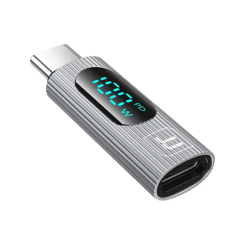 Toocki LED digitaal display Type C naar C OTG-adapter 1/2/5-pack USB2.0 PD 100W USB C naar Type C-connector voor iPhone 15 MacBook Pro