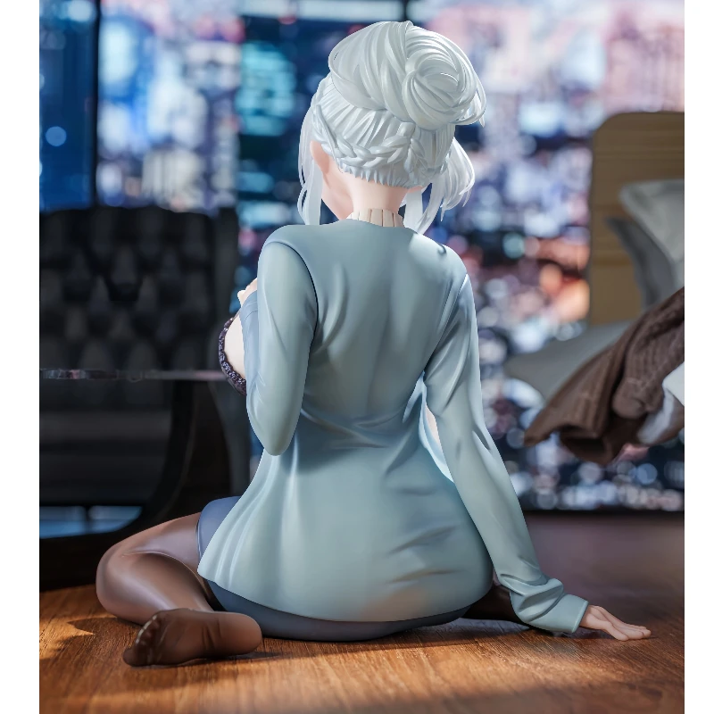 12cm Snowy Wild Anime Doll Mifuyu Snowy Wild Doll Sitting Sexy Girl Doll PVC Model Statue Collection Toy Boy Gift