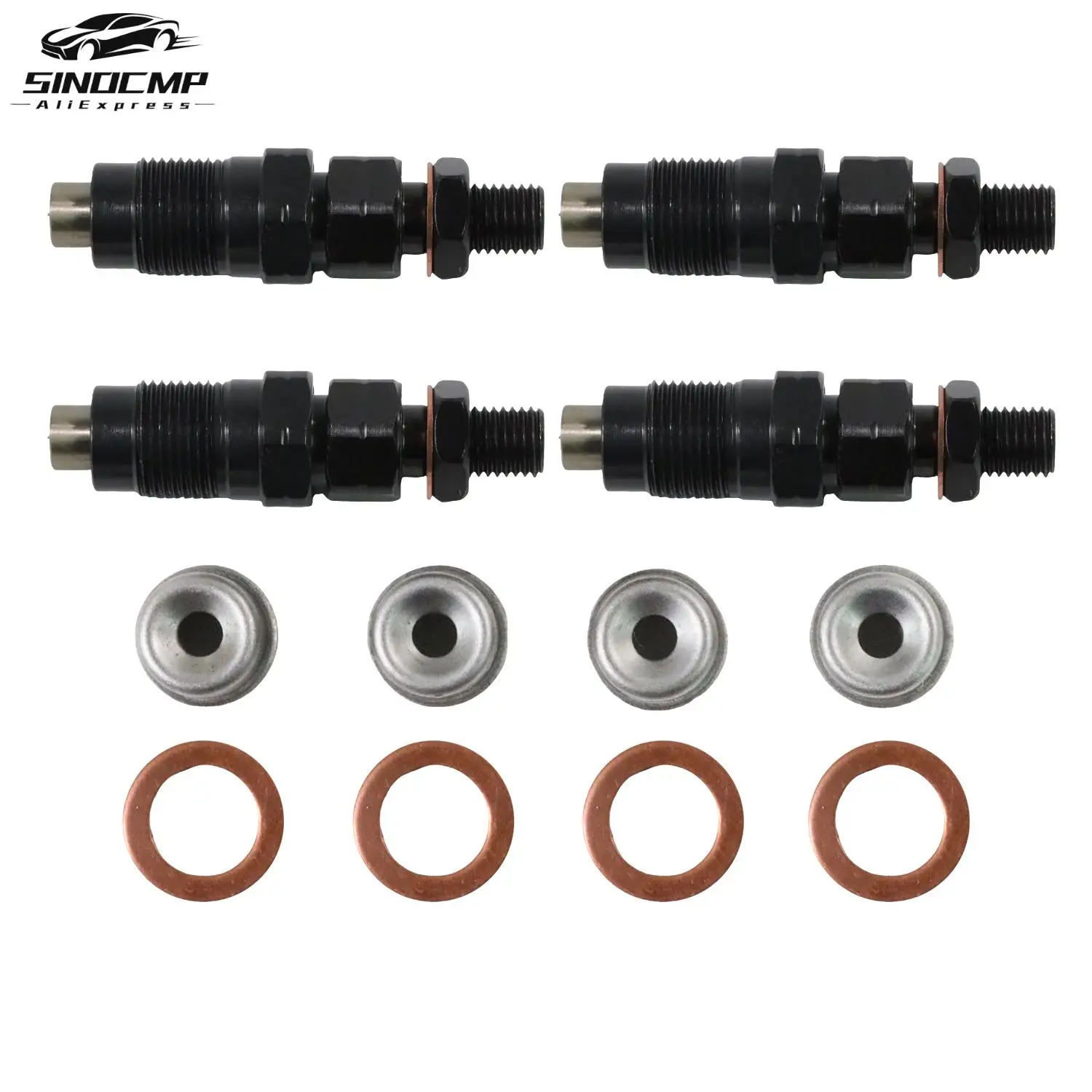 

4Pcs Fuel Injectors 16600-43G23 Common Rail Injector Assembly For Nissan Navara TD27 D21 2.7L Diesel Engine Fuel Accessories