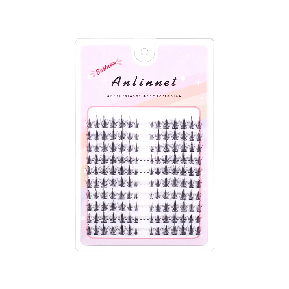 140-Cluster weißer Mondlichtwimpern, professionelle Make-up-Tools, persönlicher Cluster, koreanische Pfropf-Fälschungswimpern, Anfänger