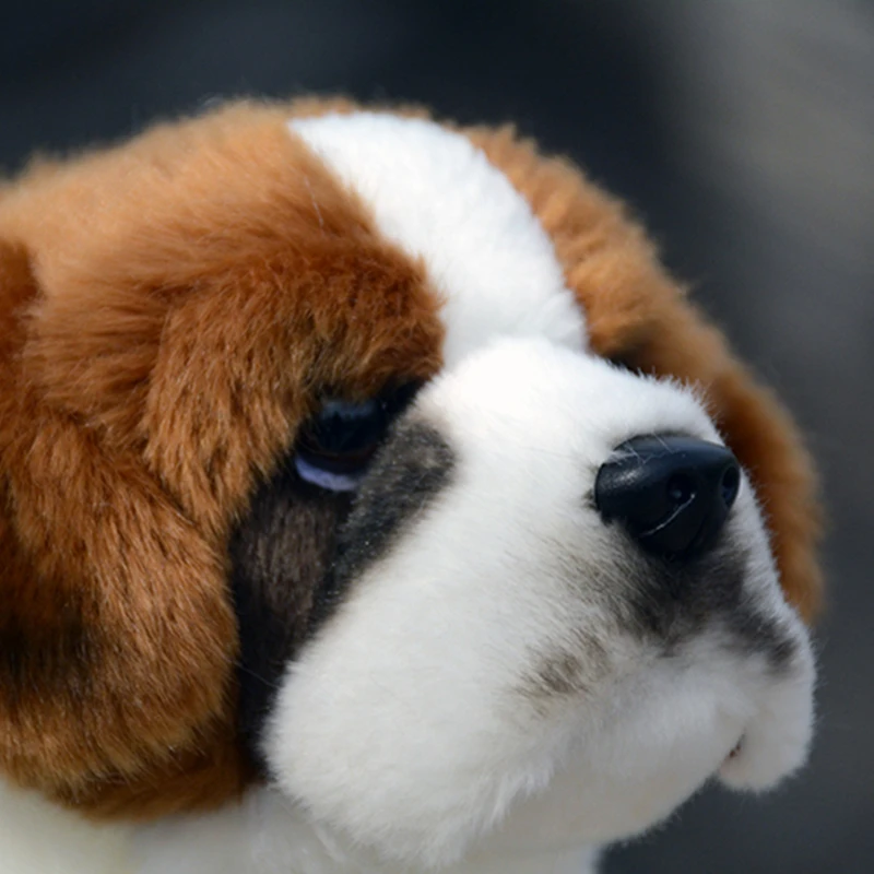 St. Bernard Dog High Fidelity Anime Cute Plushie Saint Bernard Plush Toys Realistyczne zwierzęta Symulacja wypchanej lalki Kawai Toy Kid