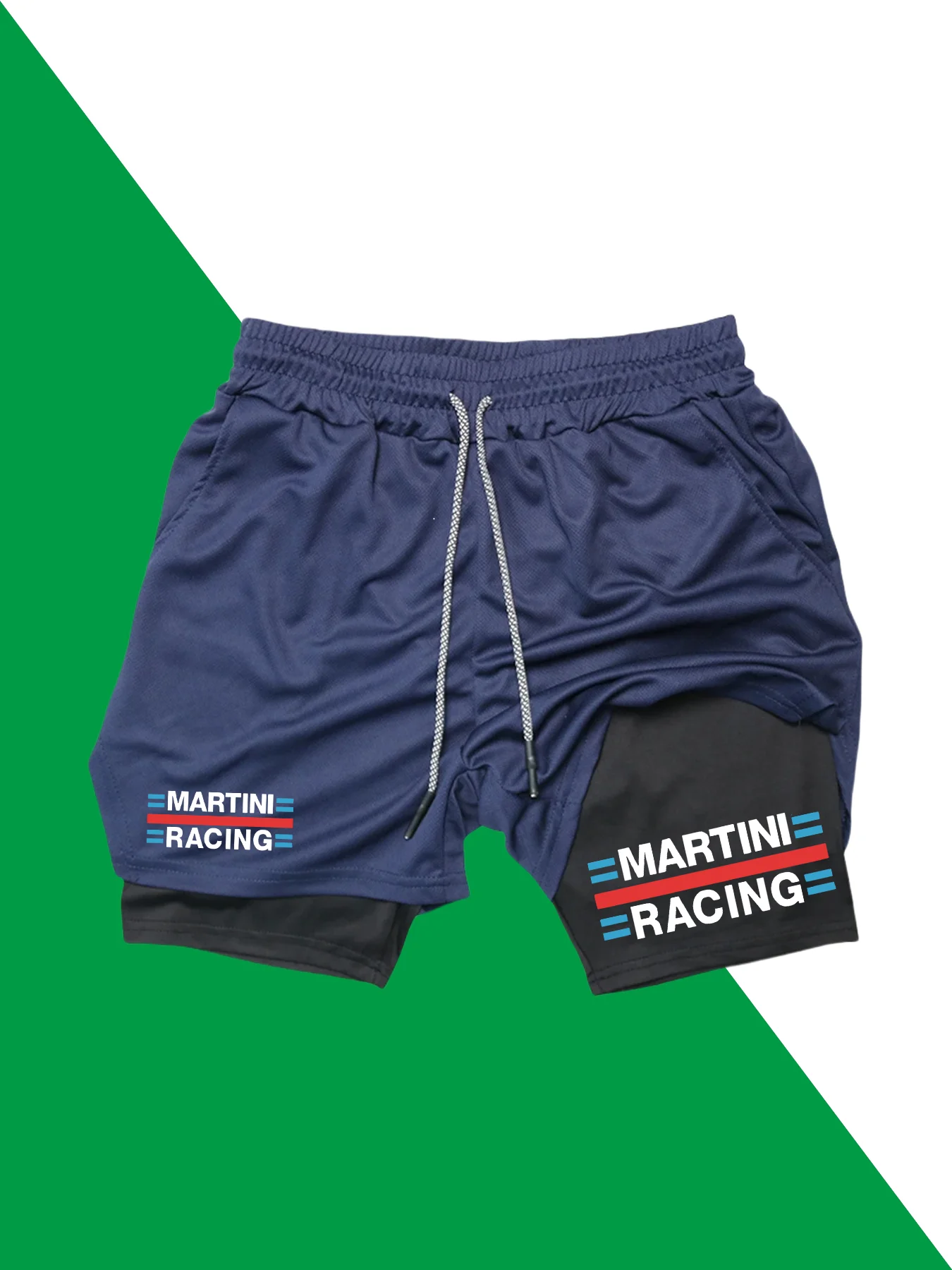 

Men's 2-in-1 Performance Shorts Sports Compression Shorts with Towel Circulation Pocket Fitness Fitness Sports Letter Print
