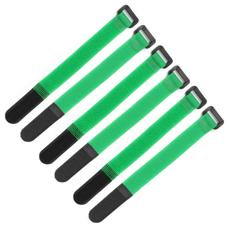 

Cable Tie Fishing Rod Non-slip Firm Reverse Buckle Green Fishing Tackle Rod Holder Accessories Reusable Self Adhesive Ties