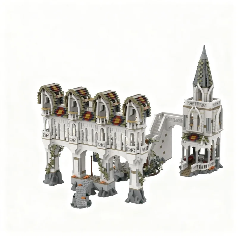 3751pcs MOC UCS Rivendell - Gates Imladris The Hobbit And Lord Of The Rings The Hobbit Model Building Blocks Christmas Gift Toy