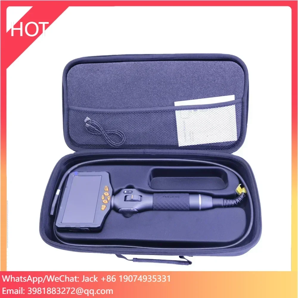 

TD500 Portable Articulating Borescope 1.5M Cable 8.5mm Camera Head 5inch Screen 180 Degree Endoscope