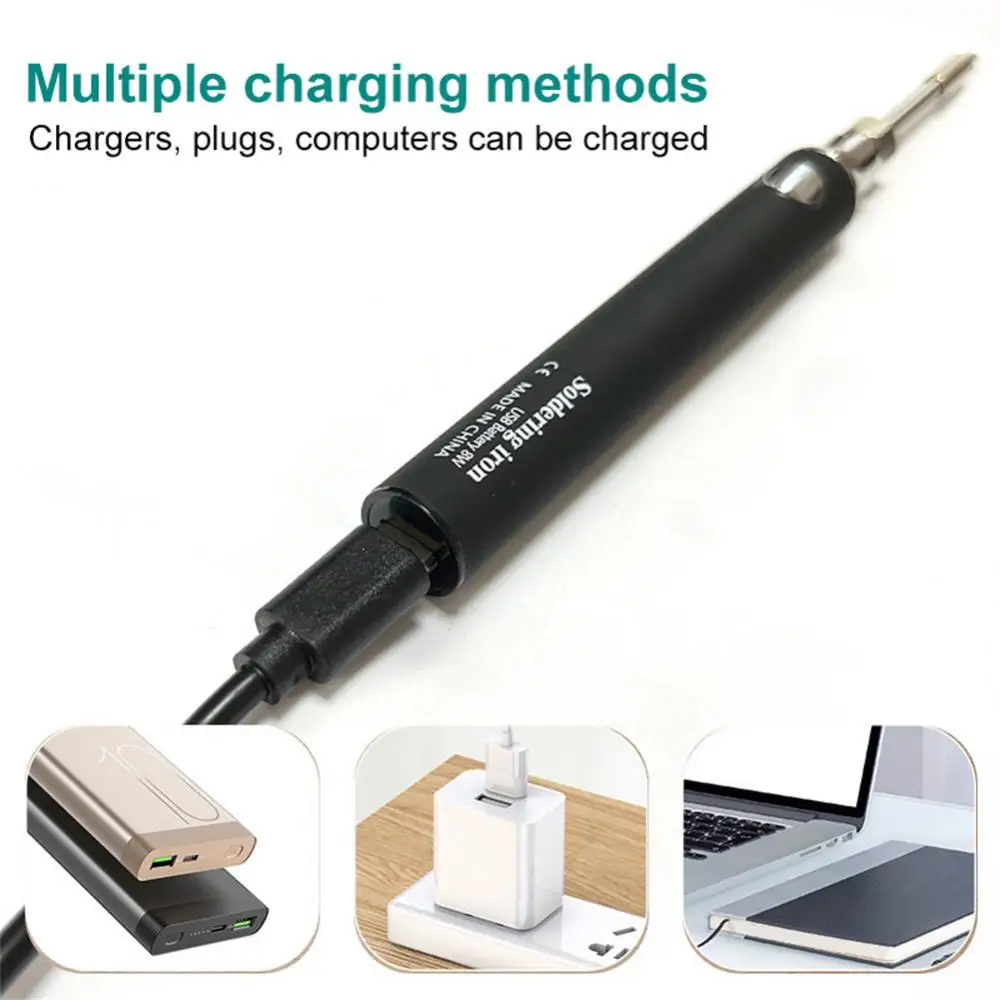 Xiaomi usb lötkolben set einstellbare temperatur keramik kern heizung tragbares home schweiß lot reparatur zubehör