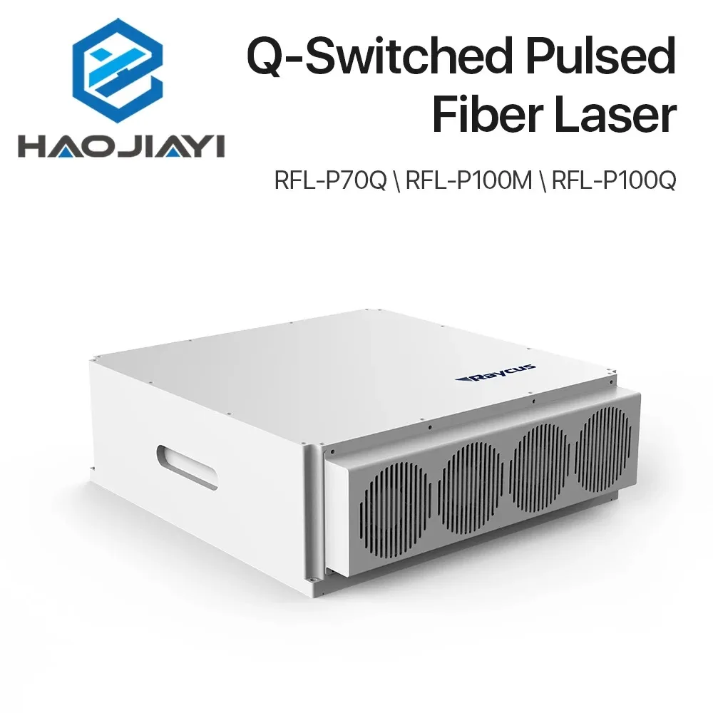 Original Raycus Q-Switched Pulsed Laser Source 70W 100W Gold Siver Metal Color Marking Laser 1064nm for Marking Part