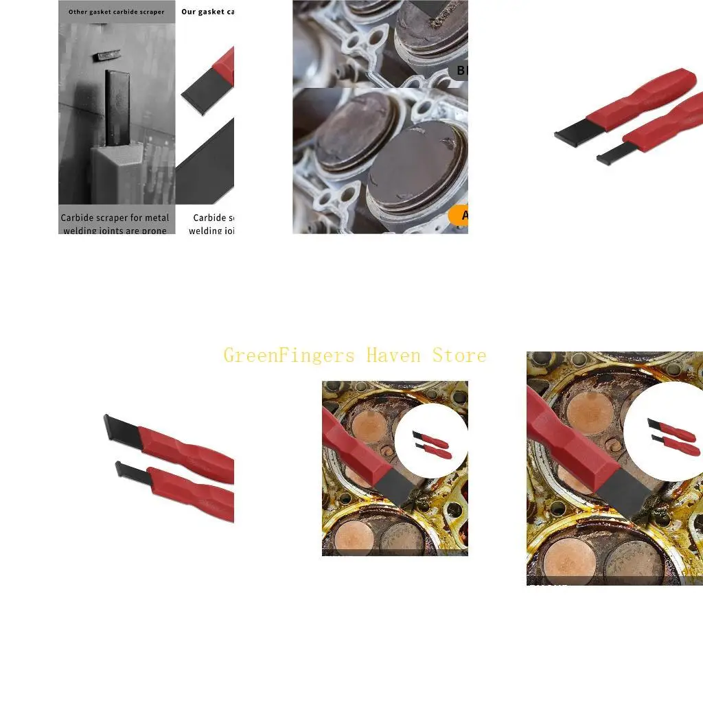 F68D Heavy Duty Scrapers 2 Size 1-1/4Inch And 5/8Inch Industrial Metal Surfaces Cleaning Tool Scrapers Tool