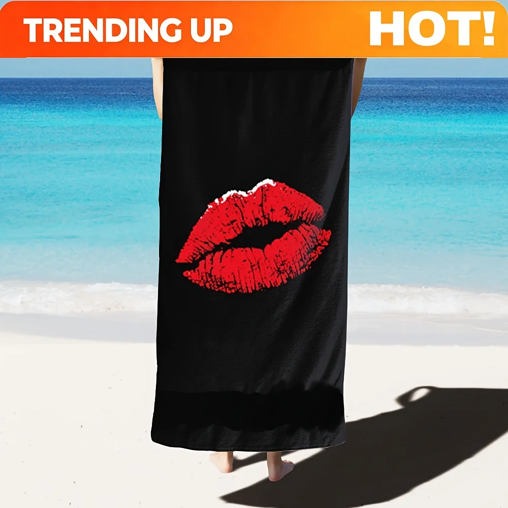 Customize This Oversized Microfiber Beach Towel Is Soft, Lightweight, And Easy to Carry. It Absorbs Water Well And Repels Sand.