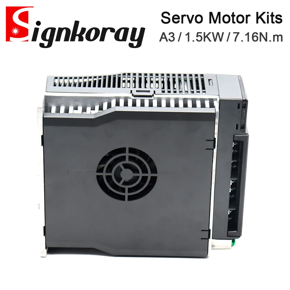 Signkoray เดลต้าชุดมอเตอร์เซอร์โว1.5KW ASD-B3-1521-L ECM-B3M-E21315RS1 ASD-B3-1521-E ECM-B3M-E21315SS1 7.16N M 2000rpm