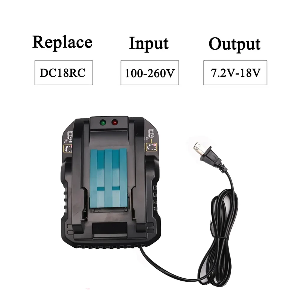 สำหรับ Makita เครื่องชาร์จแบตเตอรี่ลิเธียม DC18RC Bl1830 Bl1430 14.4V ~ 18V Dc18Ra ชาร์จเร็ว
