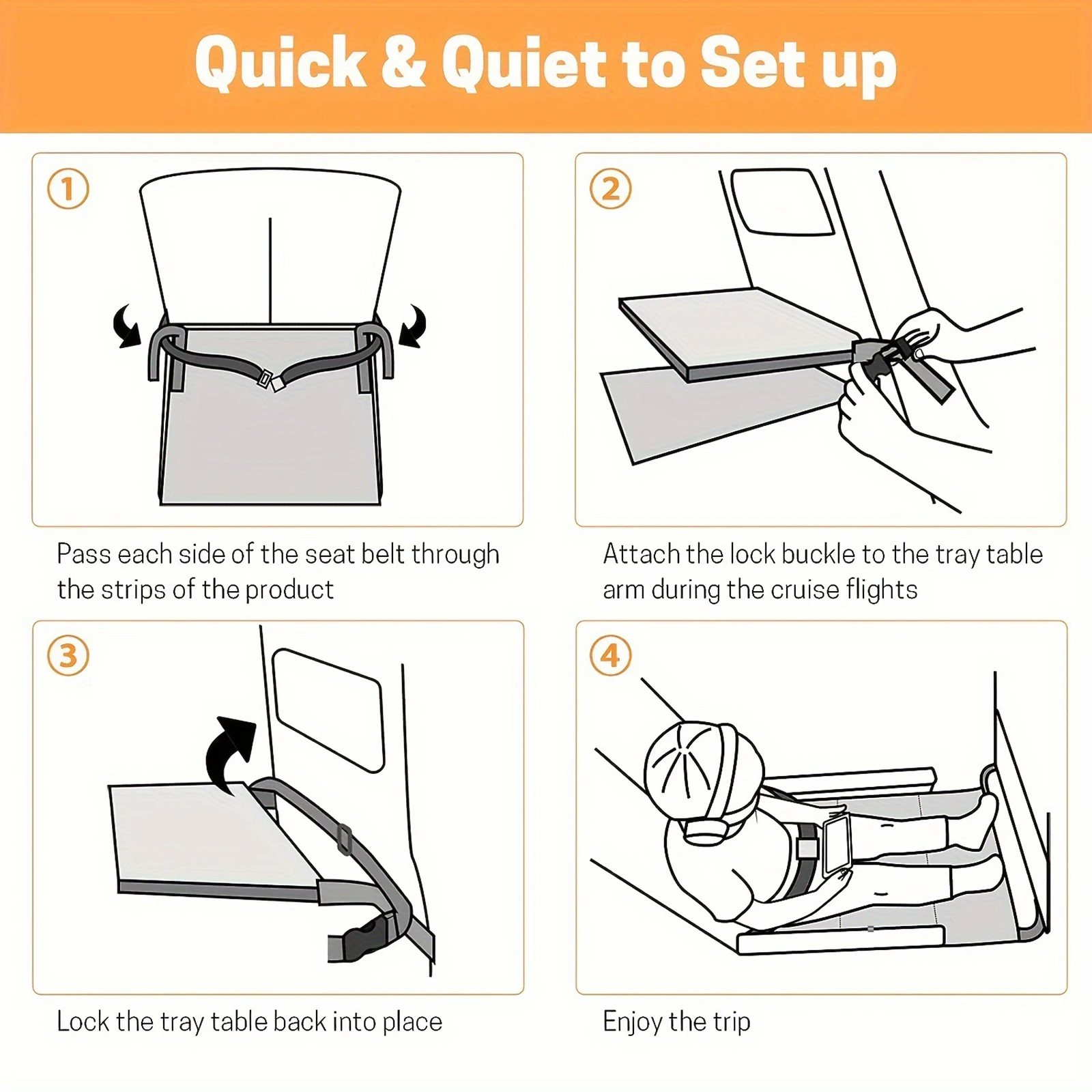 Extensor de asiento de avión plegable para niños, reposapiés de avión, hamaca de reposapiés, para acostarse en avión