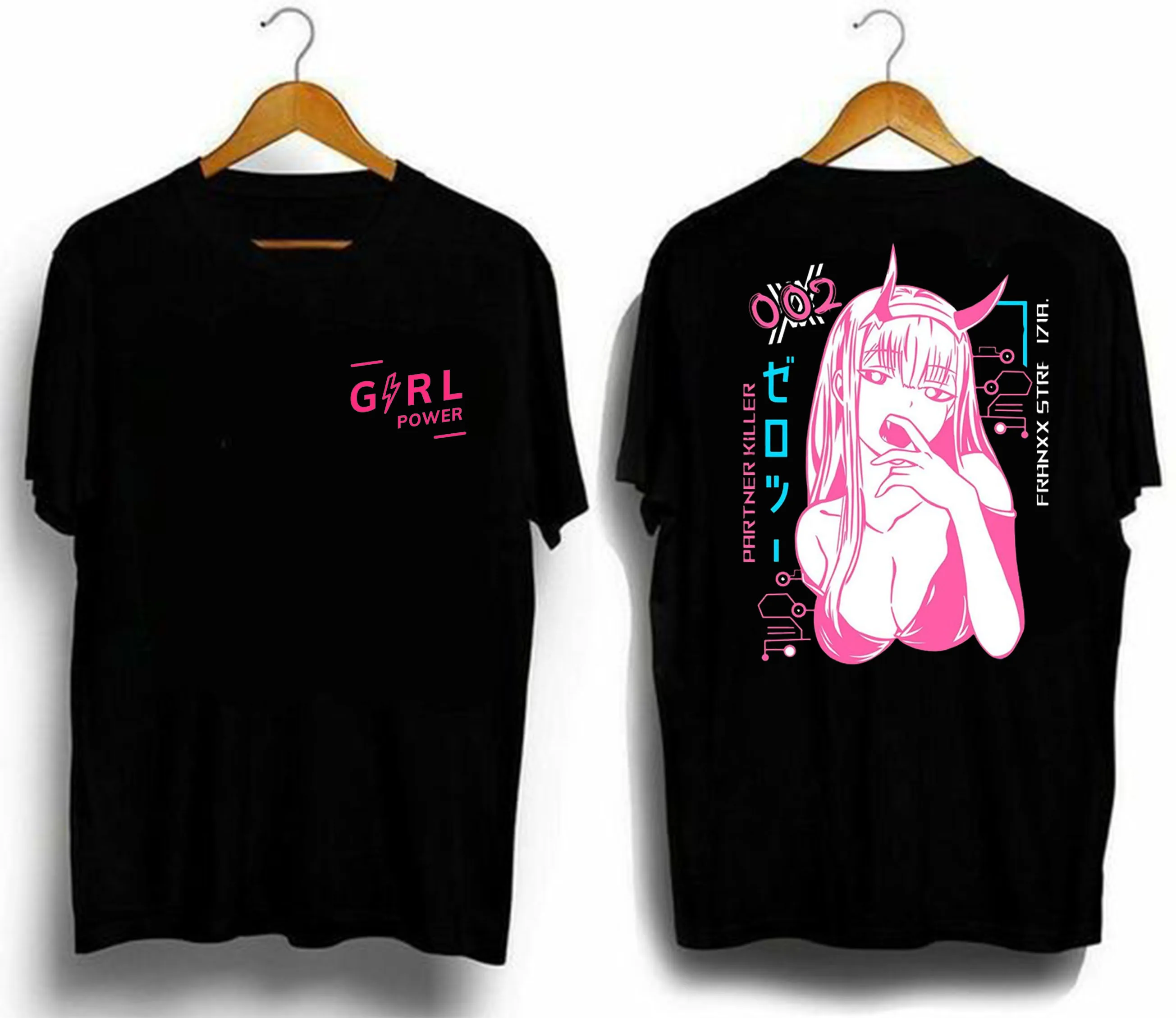 OVERSIZE T - SHIRT  kaos animen cahinsawman girls power