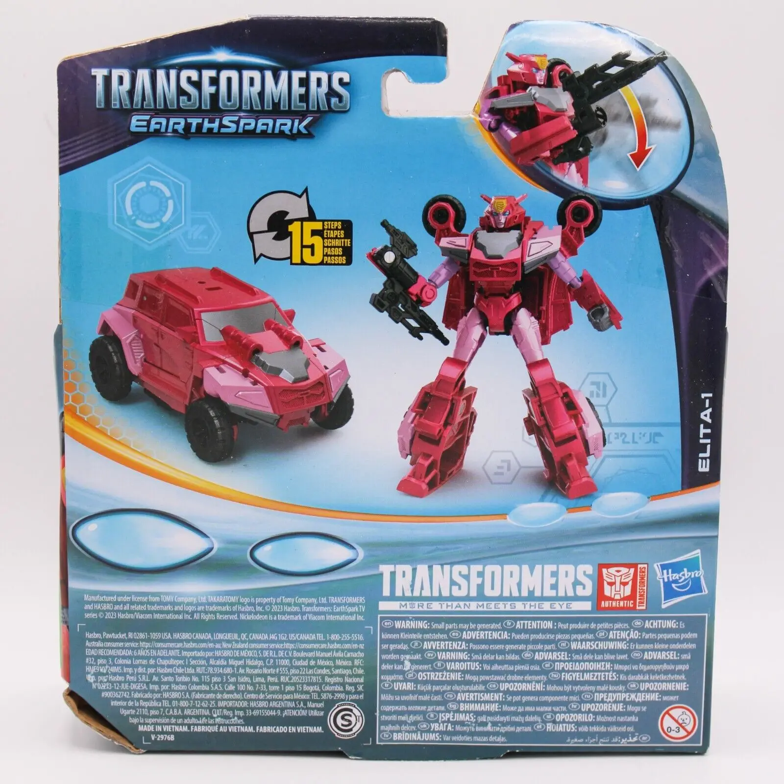 Hasbro Transformers EarthSpark Warrior Class Elita-1 Regalo giocattolo con action figure da 5 pollici