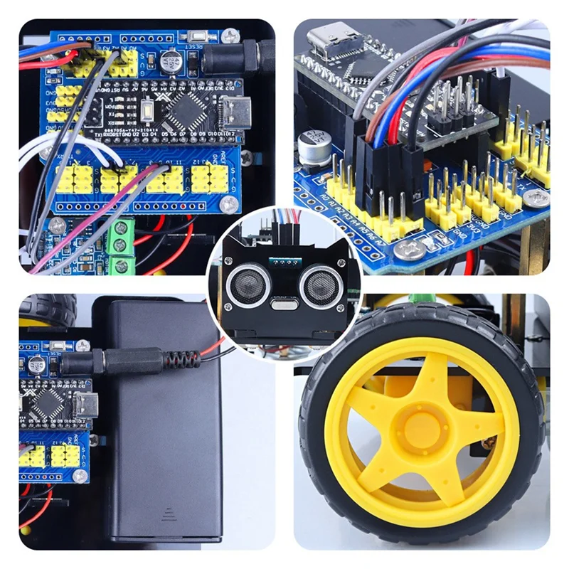 L72A-Car Smart Robot DIY Kit Eletrônico Kit de Robô de Carro Inteligente Kit de Programação de Aprendizagem