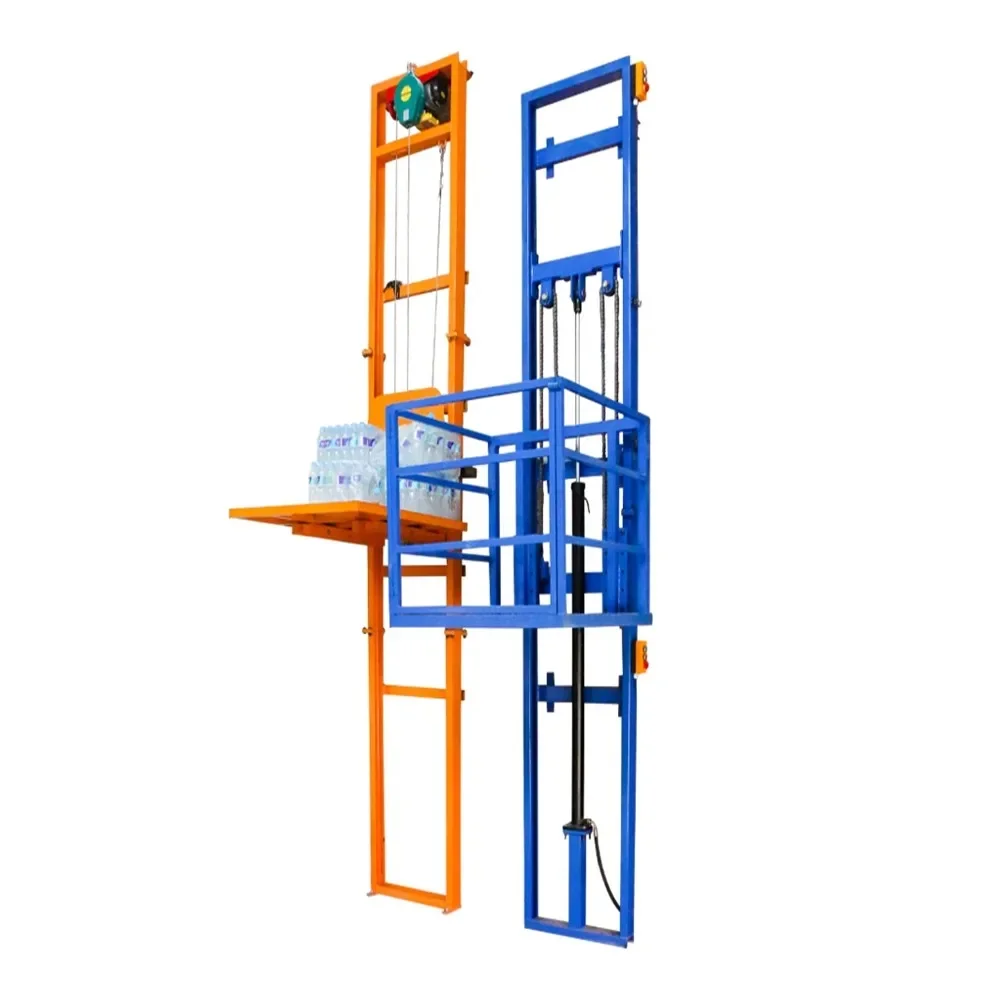 Electric hydraulic lift freight elevator home elevator simple small rail lift