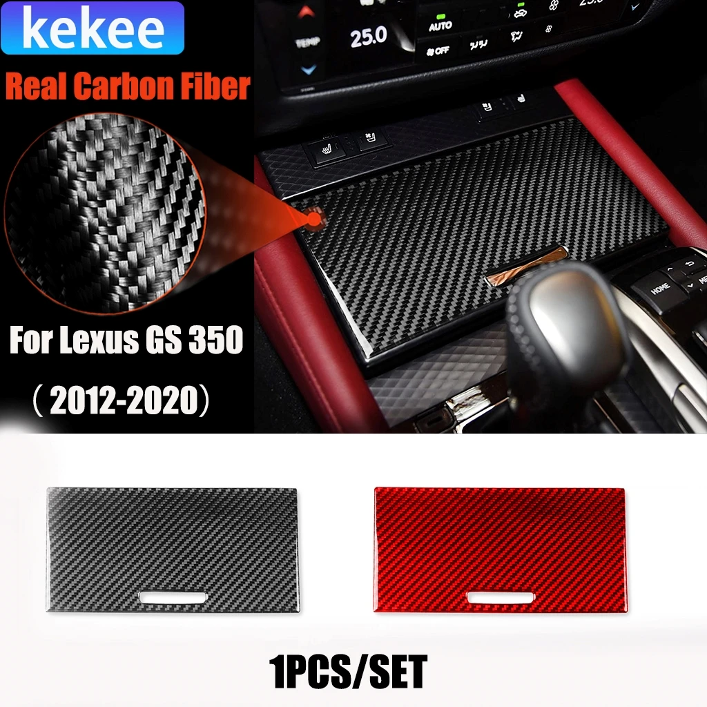 

Carbon Fiber Car Accessories Center Console Storage Panel Modified Interior Trim Cover Soft Sticker For Lexus GS 350 2012-2020