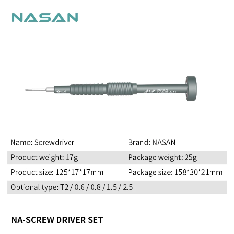 NASAN Mini Precision Magnetic Screwdriver Set Phillips Torx Bit Screw Driver For Phone Tablet Watch Professional Repair Tools