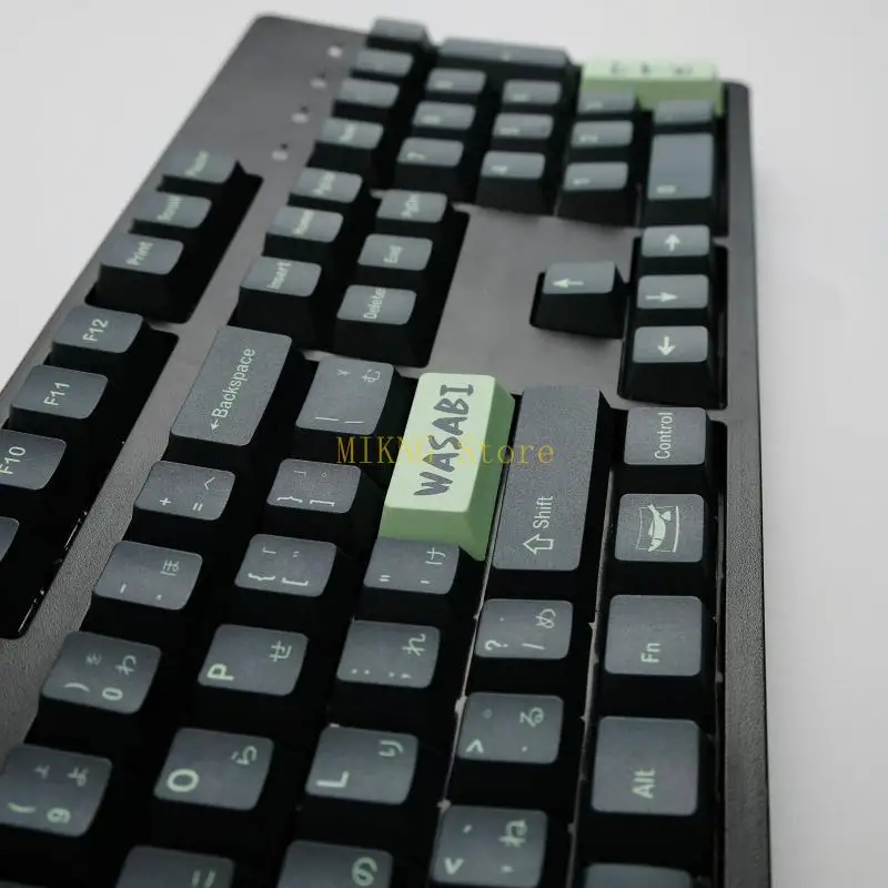 ملف تعريف الكرز PBT Keycaps Wasabi 142 Keycaps لصبغ لوحة المفاتيح الميكانيكية Subb أفضل بيع